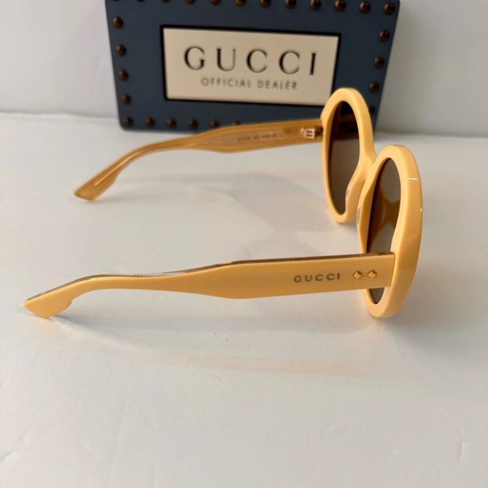 💯 - New Authentic GUCCI GG1081S 004 Round Sunglasses